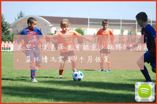 天空：埃基蒂克可能至少缺阵6个月，最坏情况需要9个月恢复