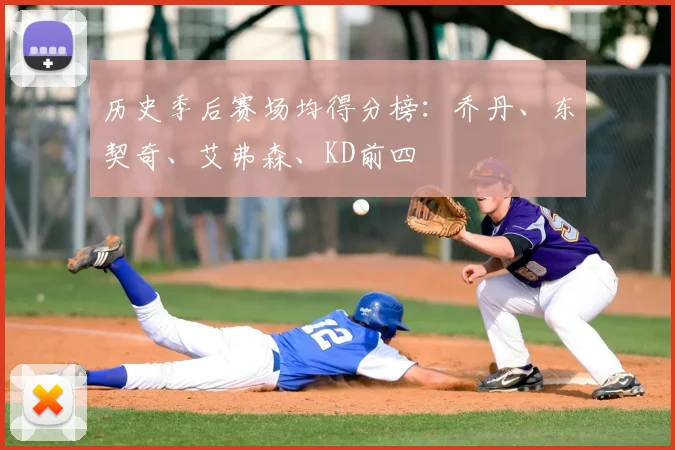 历史季后赛场均得分榜：乔丹、东契奇、艾弗森、KD前四